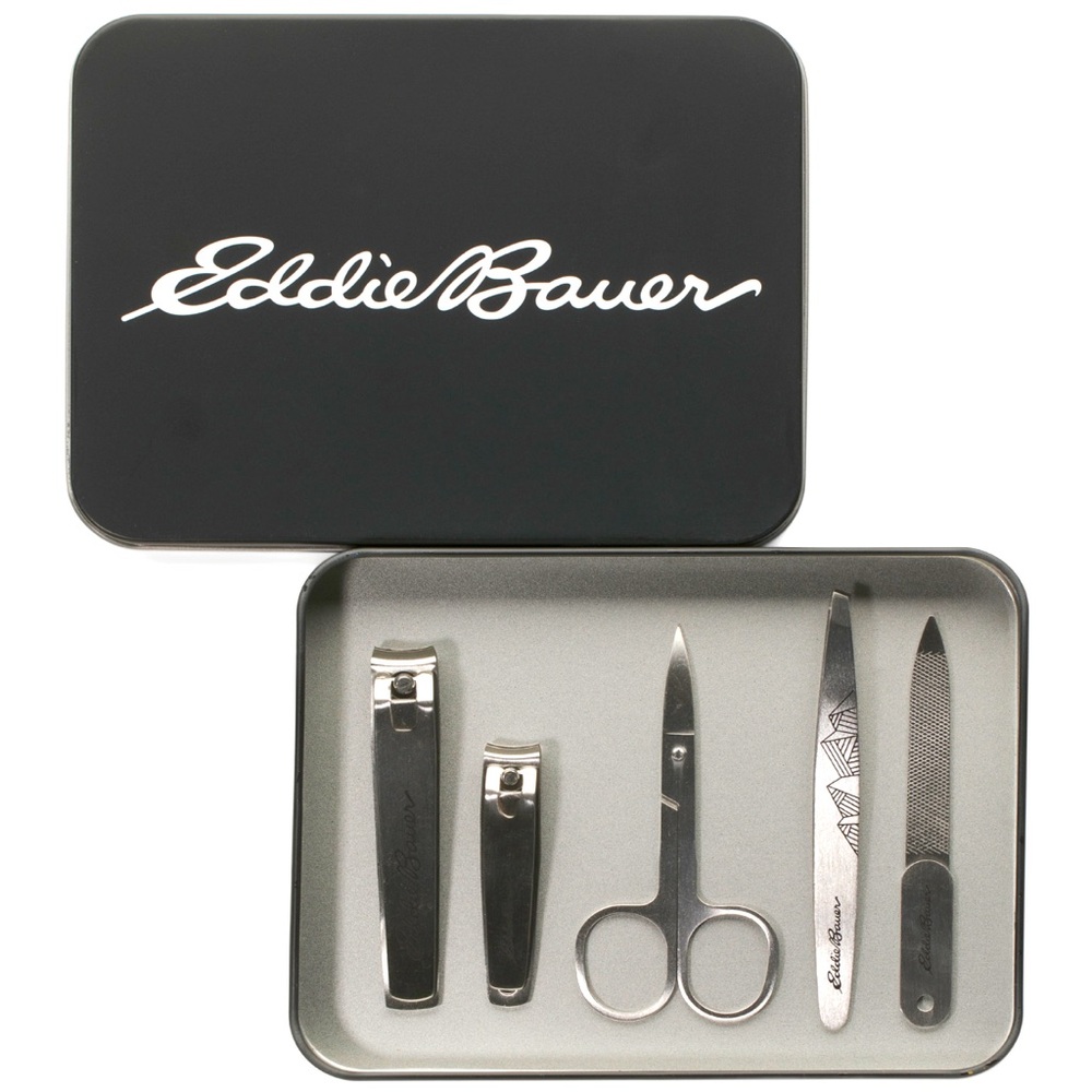 EDDIE BAUER Stainless Steel Grooming Set w/ Case